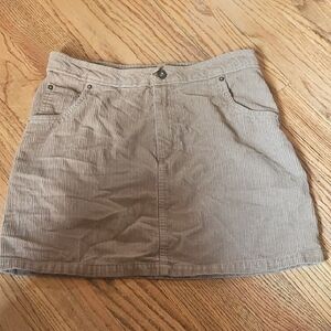 Vans Light Brown Corduroy Mini Skirt